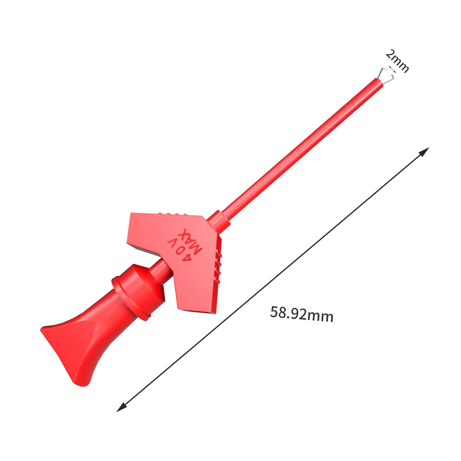 10 ganci di prova SMD IC sonde, clip per gancio di prova, 10 colori, per analizzatore logico, multimetro test elettrici