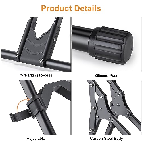 CXWXC Fahrrad Ständer für 20’’ - 29’’ Zoll und 730C MTB, Rennräder Faltbar Fahrradständer Boden Indoor Garage Lagerung im Freien