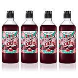 SodaStream MTN Dew Code Red Regular New Pour Bottle Drink Mix 14.9 Fl Oz (Pack of 4)
