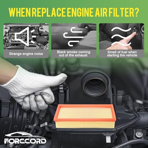 Image of 2-Pack Engine Air Filter Fits for Nissan Altima 2007-2013 (2.5L) Air Filter Replacement CA10349 16546-JA00A 16546-JA00B Car Accessories
