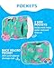 maamgic Boys Swim Trunks with Compression Liner Toddler Boy Swimsuit Quick Dry 4-Way Stretch Swimming Trunks Cute Flamingo Green 2T