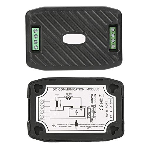 Image of Jeanoko Pack of 1 PZEM-017 DC Communication Box, RS485 Interface Modbus 0-300V 300A Shunt USB Cable Voltage Current Power Energy Consumption Meter(PZEM-017+300A)