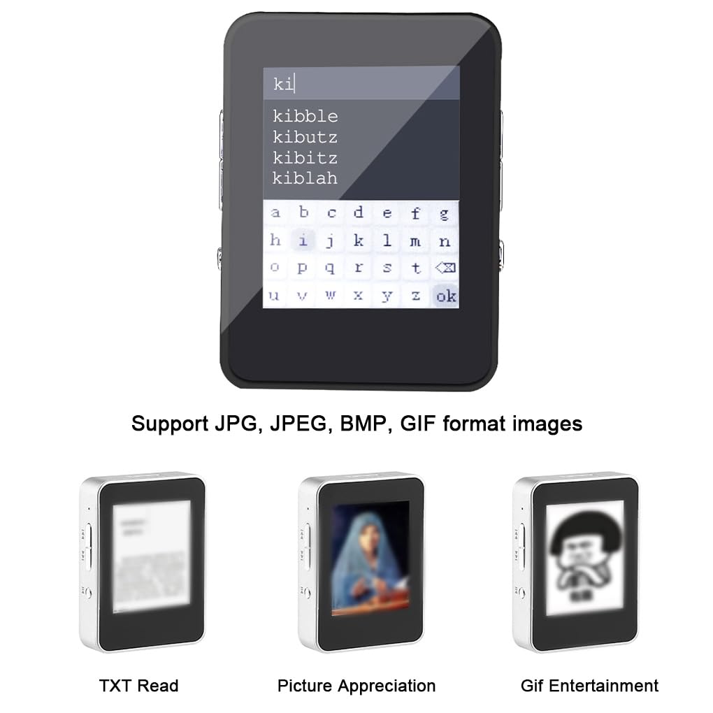 Juego de 3 mini MP3 digital de pantalla de 1.8 pulgadas, reproductor de música, radio deportiva, grabación de voz, cronómetro, grabador, multifuncional, negro, 4G