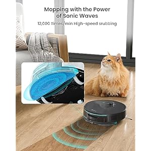 Lefant Robot Vacuum and Mop Combo, 4000Pa Suction, Precision Mapping with Lidar & dToF Sensors, Ultrasonic Carpet Detection, Robotic Vacuum Cleaner with Sonic Mopping, WiFi/App/Alexa Control Lefant Robot Vacuum and Mop Combo 4000Pa Suction Precision Mapping with Lidar dToF Sensors Ultrasonic Carpet Detection Robotic Vacuum Cleaner with Sonic Mopping WiFiAppAlexa Control