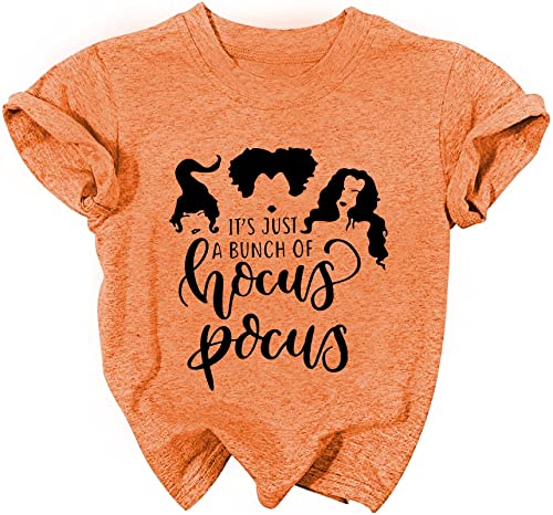 LAZYCHILD It's Just A Bunch of Hocus Pocus Halloween T Shirt Toddler Boys Girls Sanderson Sister Graphic Tee Shirts2