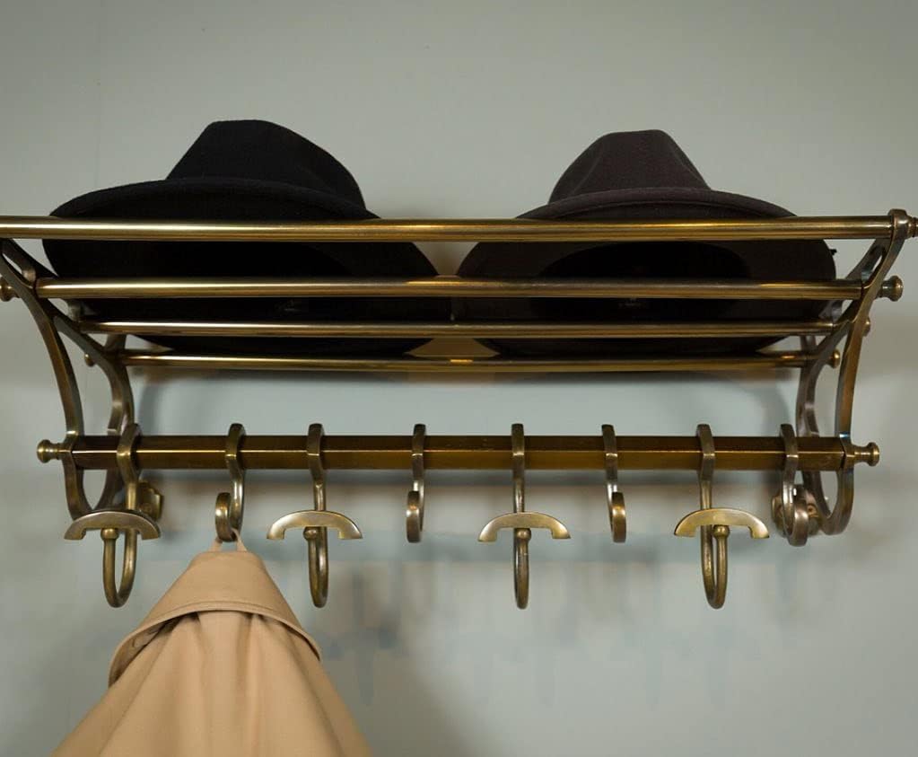 French COATRACK/Luggage Rack/Train Wall Mounted Rack vintage luxury decor