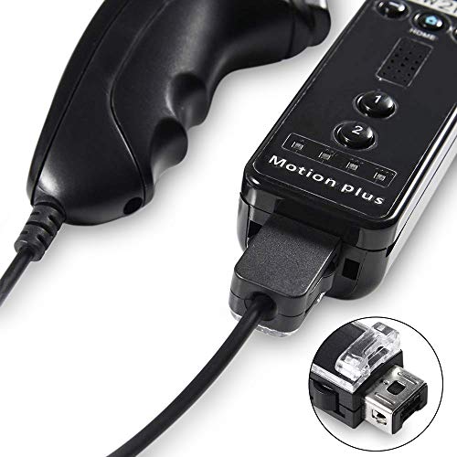 Wii Nunchuck Controller, Modeslab 2 Pack Nunchuk Controllers Replacement Remote Joystick Gamepad Controller Compatible With Wii Wii U Console(Black) #TOP2