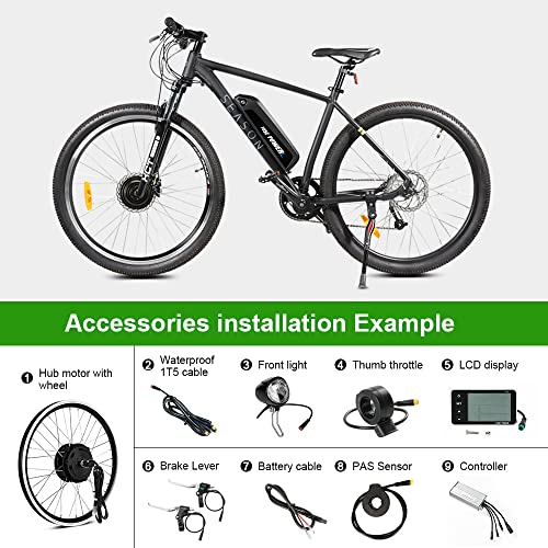 Kit conversion velo electrique 36V250W avec ecran LCD YOSE POWER