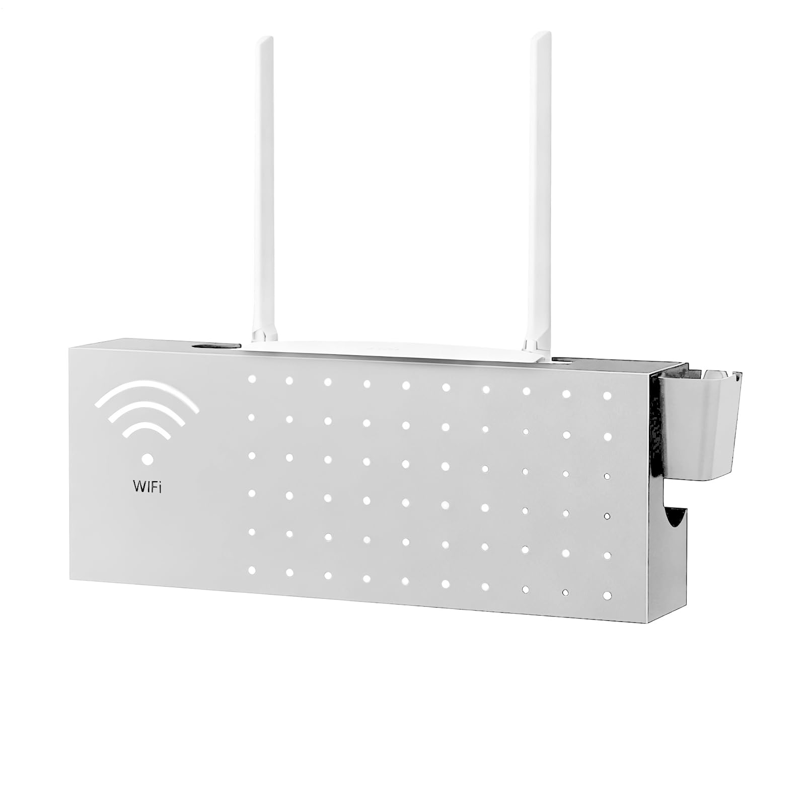 Scatola Di Archiviazione Per Router Montaggio a Parete Multifunzionale | Scatola di Archiviazione per Router WiFi Per Cavi Di Connessione Filo Elettronico Rete Interne