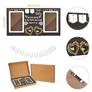 Then & Now Anniversary Picture Frame - 1-99 Years Anniversary Wedding Gift for Couple, Engagement Bridal Shower Gifts for Couples Wood Photo Frame Holds 2 4x6 Inches Photos Then Now Anniversary Picture Frame 1 99 Years Anniversary Wedding Gift for Couple Engagement Bridal Shower Gifts for Couples Wood Photo Frame Holds 2 4×6 Inches Photos