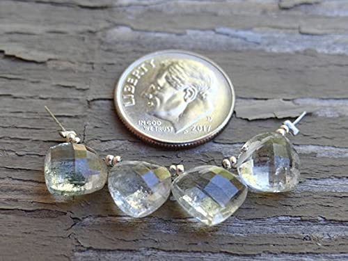 Quartz fantôme lépidolite mousse LKBEADS coeurs percés 8-10mm pour bijoux