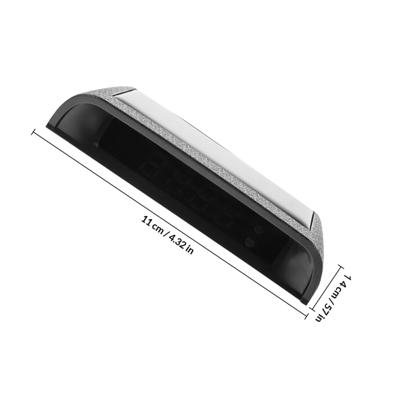 1pieza Reloj Digital Solar De Alta Precisión Para Automóviles y Carga Usb Reloj De Tablero Para Coches Fácil Instalación y Uso Diario