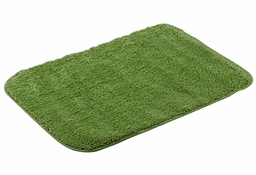 Atenas Home Textile Lisa badkamertapijt, antislip, katoenen badstof, groen, 50 x 75 cm