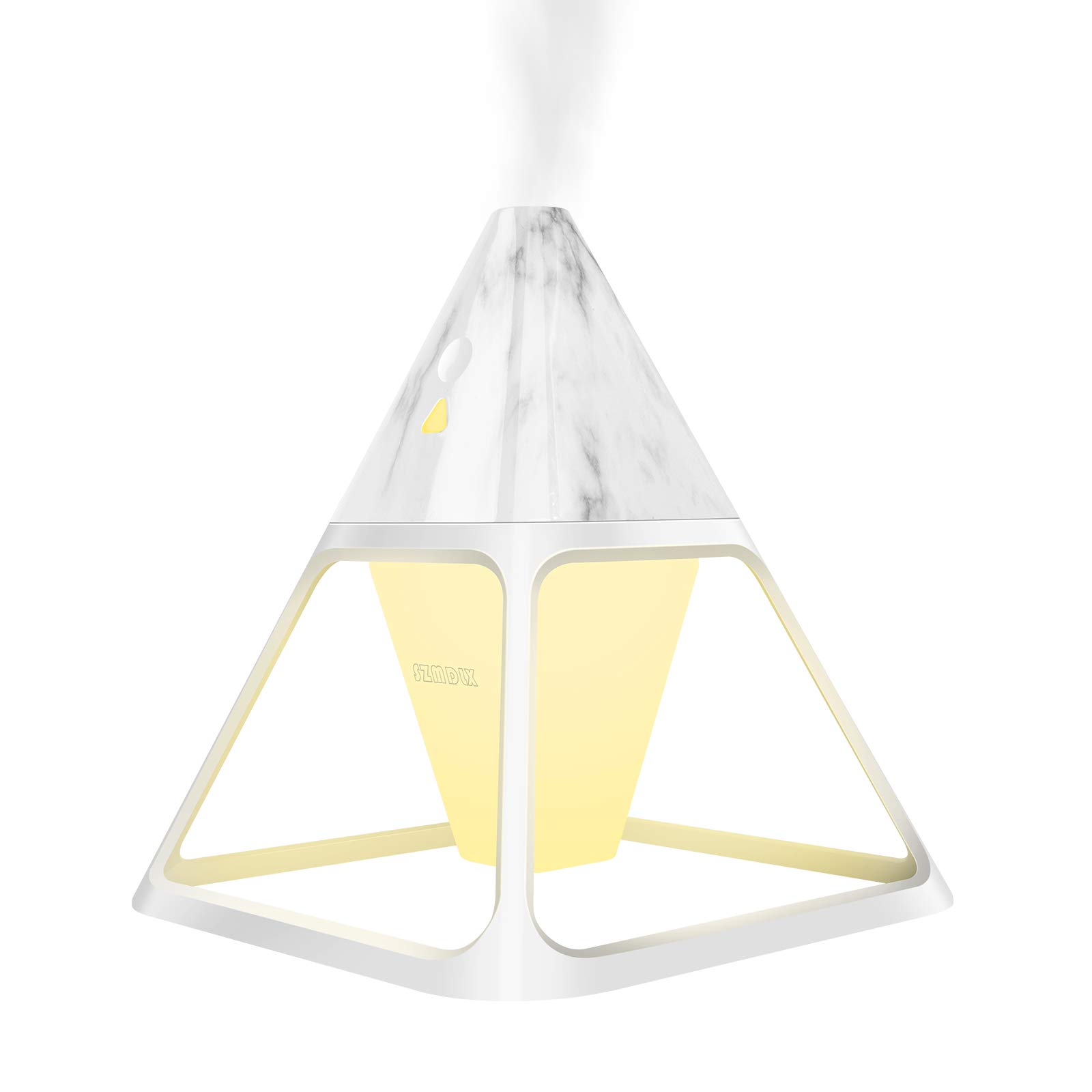 Desk Humidifier, SZMDLX, Cool Mist Humidifying, Quiet Ultrasonic Portable Mini Air Humidifier, with Remote Control, 3 Mode LED Night Light, 2 Spray Modes, Silent for Home, Bedroom, Office