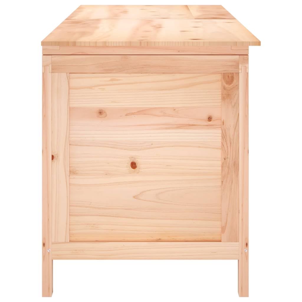 Scatola di immagazzinaggio da giardino, 150 x 50 x 56,5 cm, in legno massiccio e albero di stoccaggio, scatola per cuscini per esterni interni, giardino, balcone o terrazza