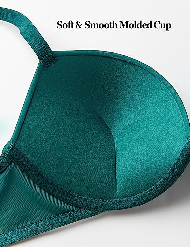 Image of Wingslove Women's Push Up Bra Deep V Plunge Underwire T-Shirt Bra Multiway 2 Cups Up