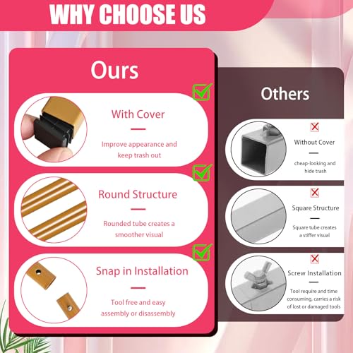 2 Pack Arch Backdrop Stand (7.2FT/6FT), Metal Backdrop Arch Stand, Decoration Balloon Arch Stand, Gold Wedding Arch Stand for Party Backdrop - Image 5