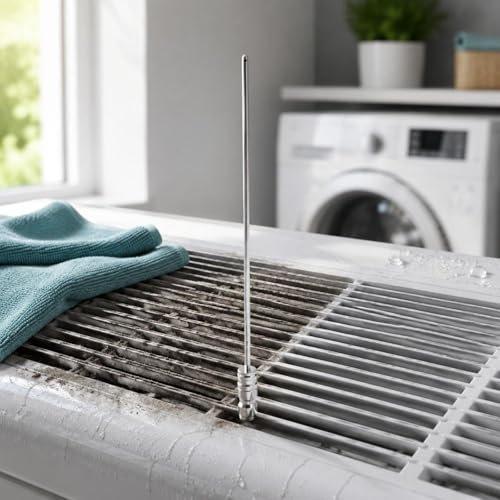 Image of 7 Pieces Narrow-Space Cleaning Nozzle High Pressure Spray Cleaning Attachment Stainless Steel Washer Water Tube for Laundry Appliance L Curved Side