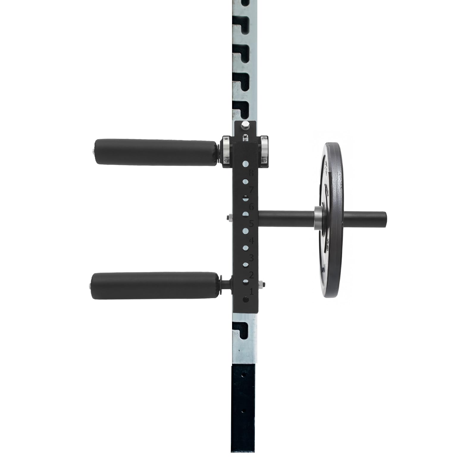 Beinstrecker Beinbeuger Aufsatz für Power Rack, 120 kg, 50-mm-Halter | Mit 8-facher Verstellung und weichen Rollen für kontrolliertes Beintraining zu Hause, im Studio oder Büro.