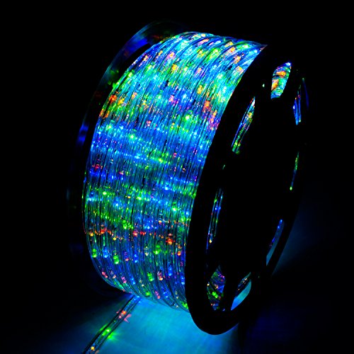 walsport 150ft LED Rope Light Connectable Decorative Waterproof String Light for Indoor Outdoor