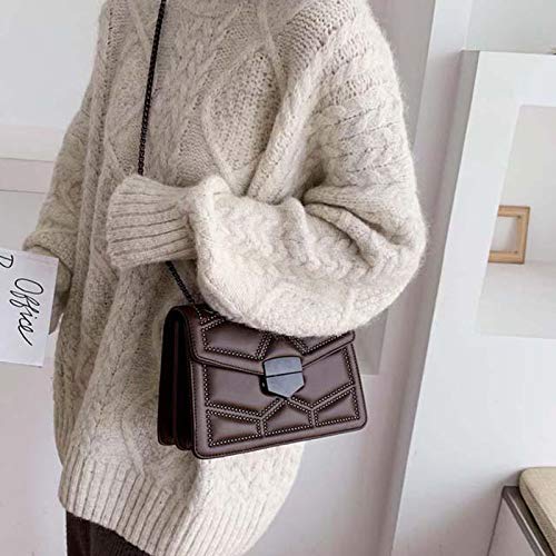 Almencla a Forma das mulheres PU Couro Mensageiro Saco de Embreagem, Saco de Ombro Crossbody, grande