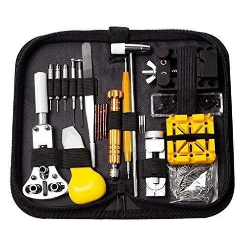 Preisvergleich Produktbild 148pcs Professionelle Uhr-Werkzeug-Uhr-Öffner Verbindungpin-Remover-Hebel-Schrauben... Uhr Teile der Uhr-Uhr-Reparatur-Kit, Handwerkszeug Sets SHIYUE (Color : 148pcs)