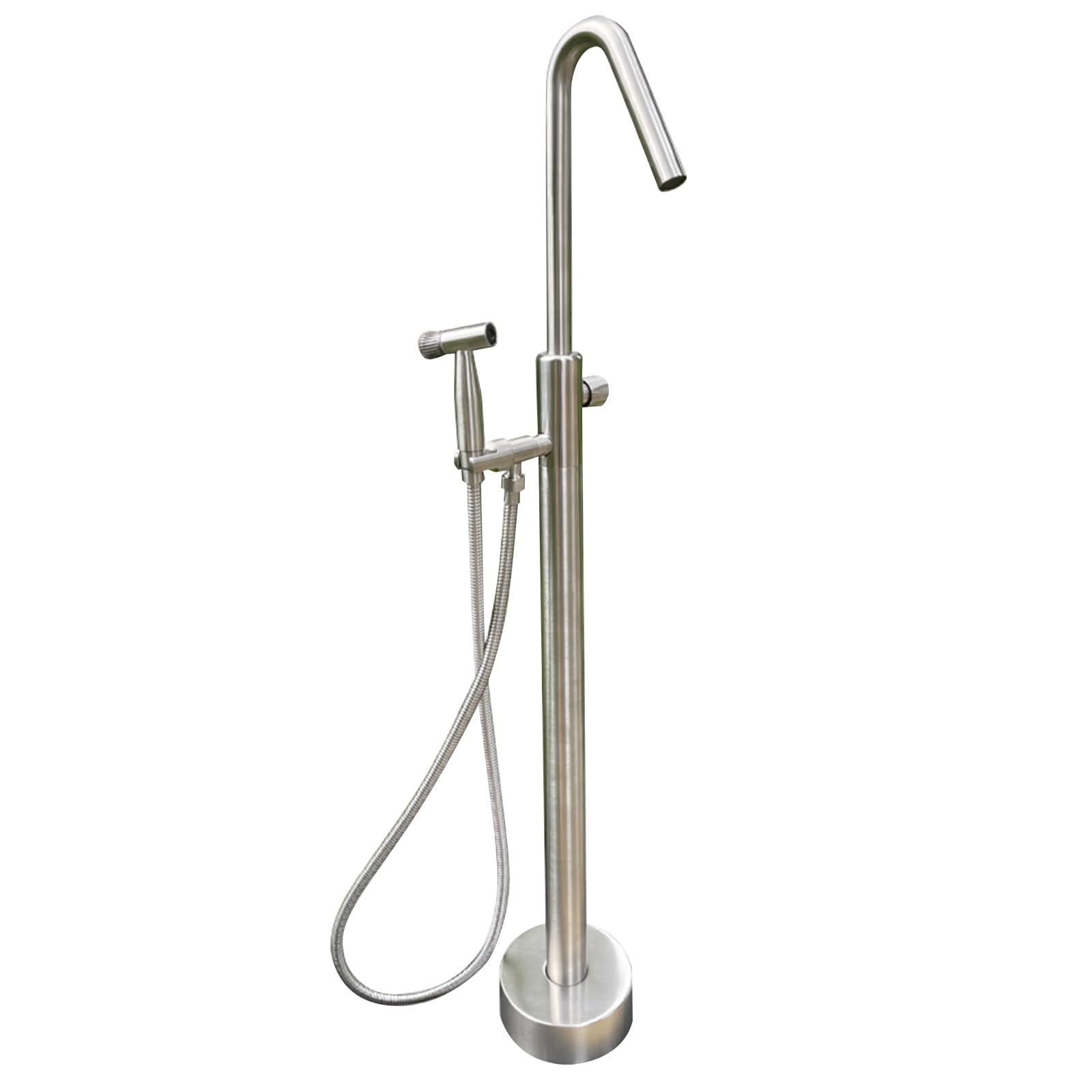 ZYCHSJXA Stainless Steel Outdoor Water Column 120cm Garden Hose Faucet with Spray Gun UV Protection Ideal for Car Washing and Irrigation (Arnto)