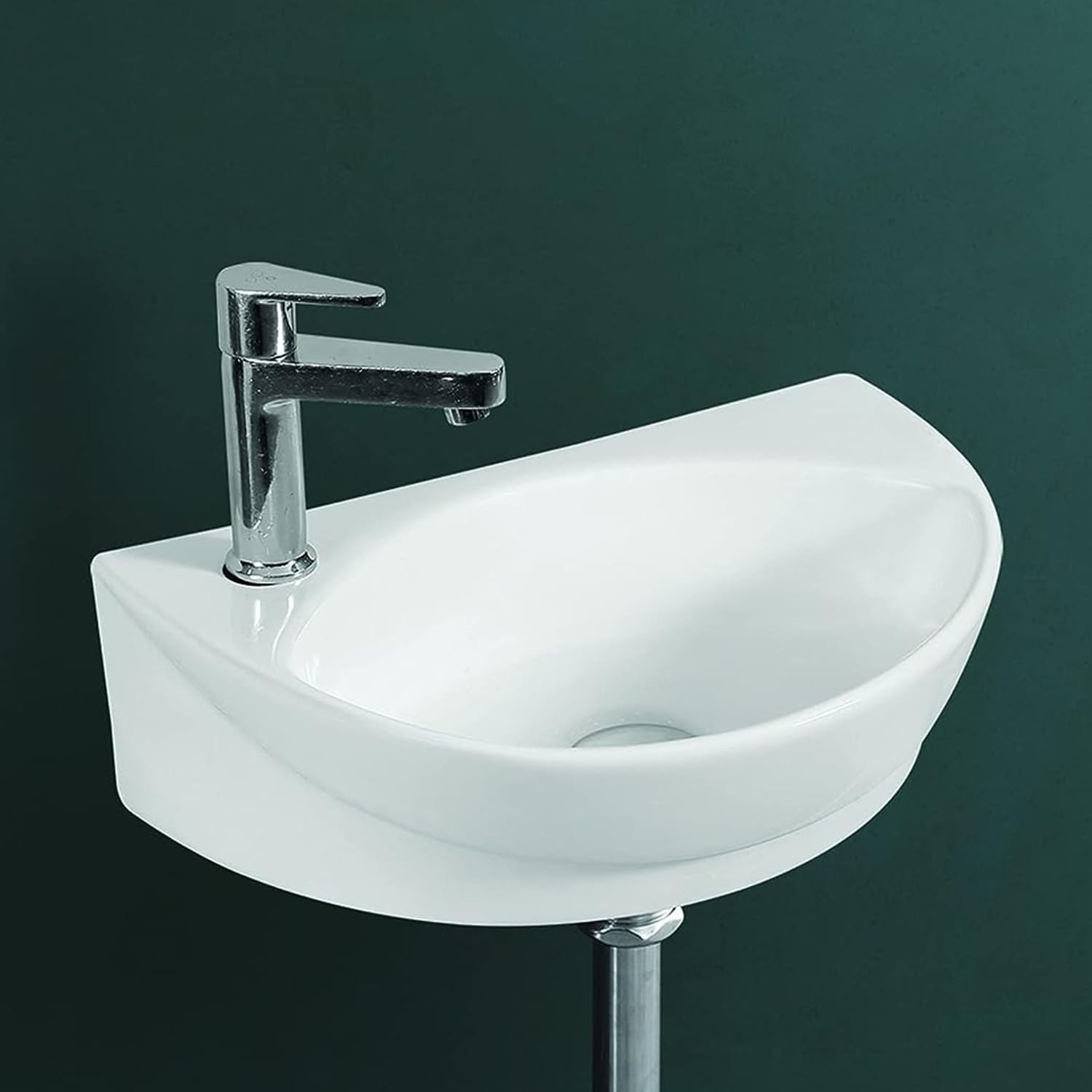 Kemjo Wall Mounted Wash Basin for Bathroom | Wall Hung Wash Basin/Sink (17.32 x 11.41 x 5.31 Inch, WT-Cody) (B09HHJ4JSG) Amazon Price History, Amazon Price Tracker