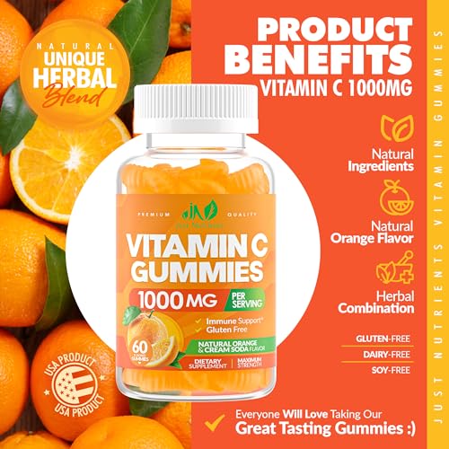 Just Nutrients 604220115850 Vitamin C 1000Mg Gummies For Adults & Kids – Multivitamin With Zinc & Herbal Extracts thumb #3