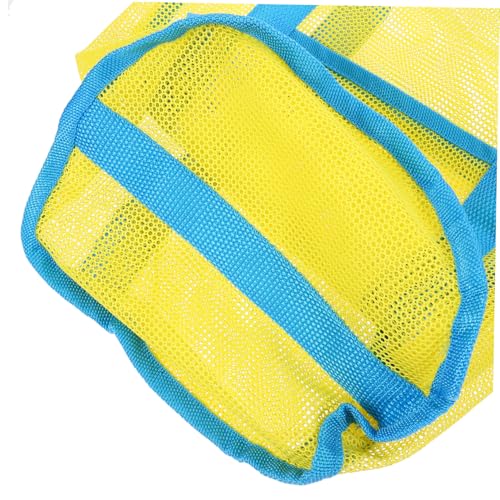 BESPORTBLE Portable Mesh Beach Bag with Drawstring Versatile Beach Storage Tote for Easy to Clean for Sand Shells and Swimwear for Pool and Beach Outings4