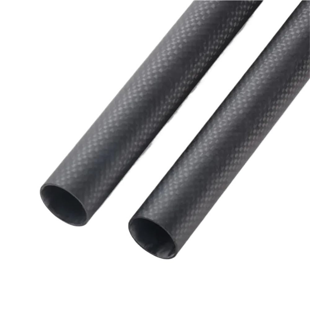 Tubo de fibra de carbono Tubos de fibra carbono mate 3K 500 mm, diámetro exteri0r 6-40, alta resistencia, for accesorios drones (2 unidades)(40x36x500mm)