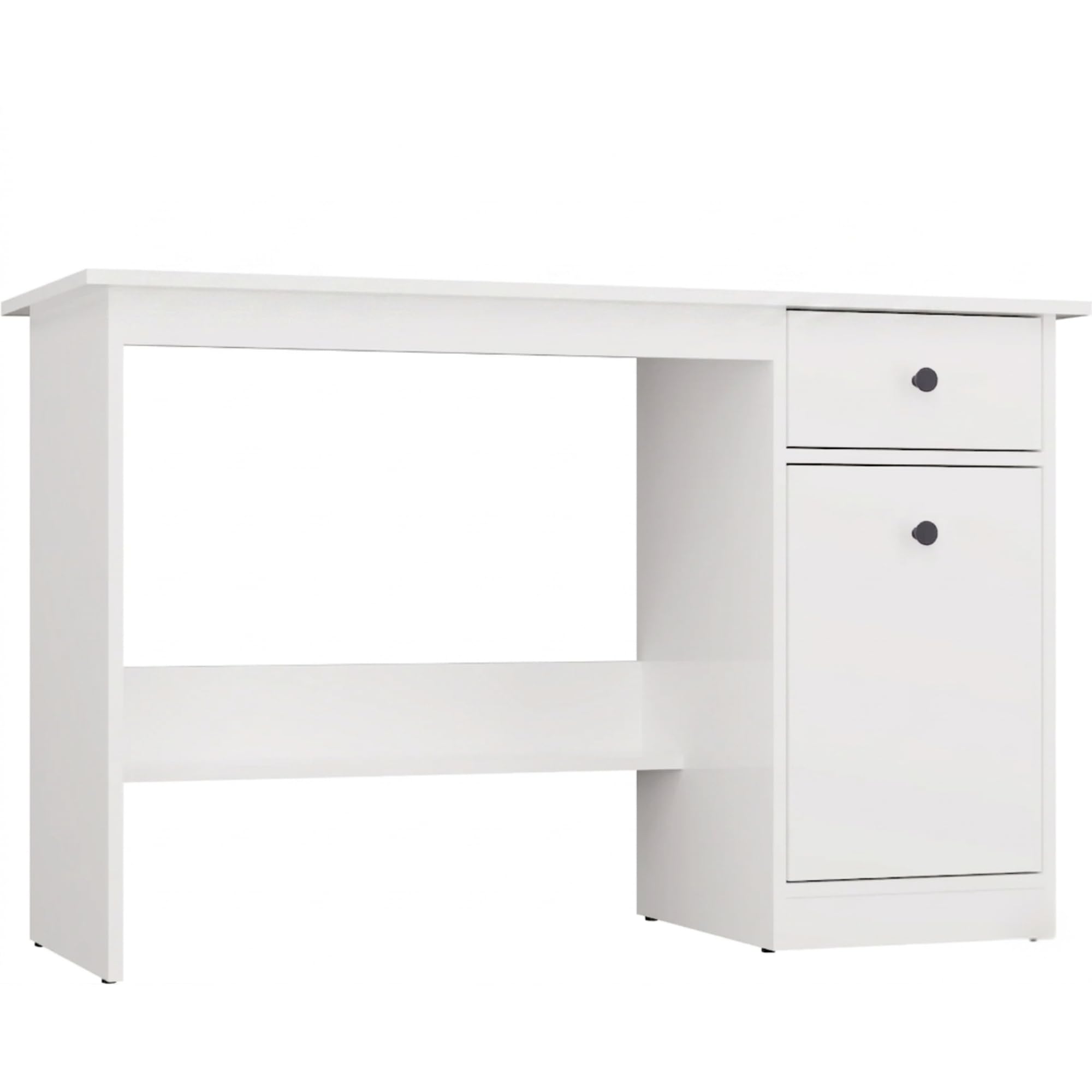 CDF Biurko CHESTER 120 dąb artisan z szufladą i szafką, biurko komputerowe do pracy i nauki, nowoczesne biurko do biura i pokoju, biurko z miejscem do przechowywania, szerokość 120 cm