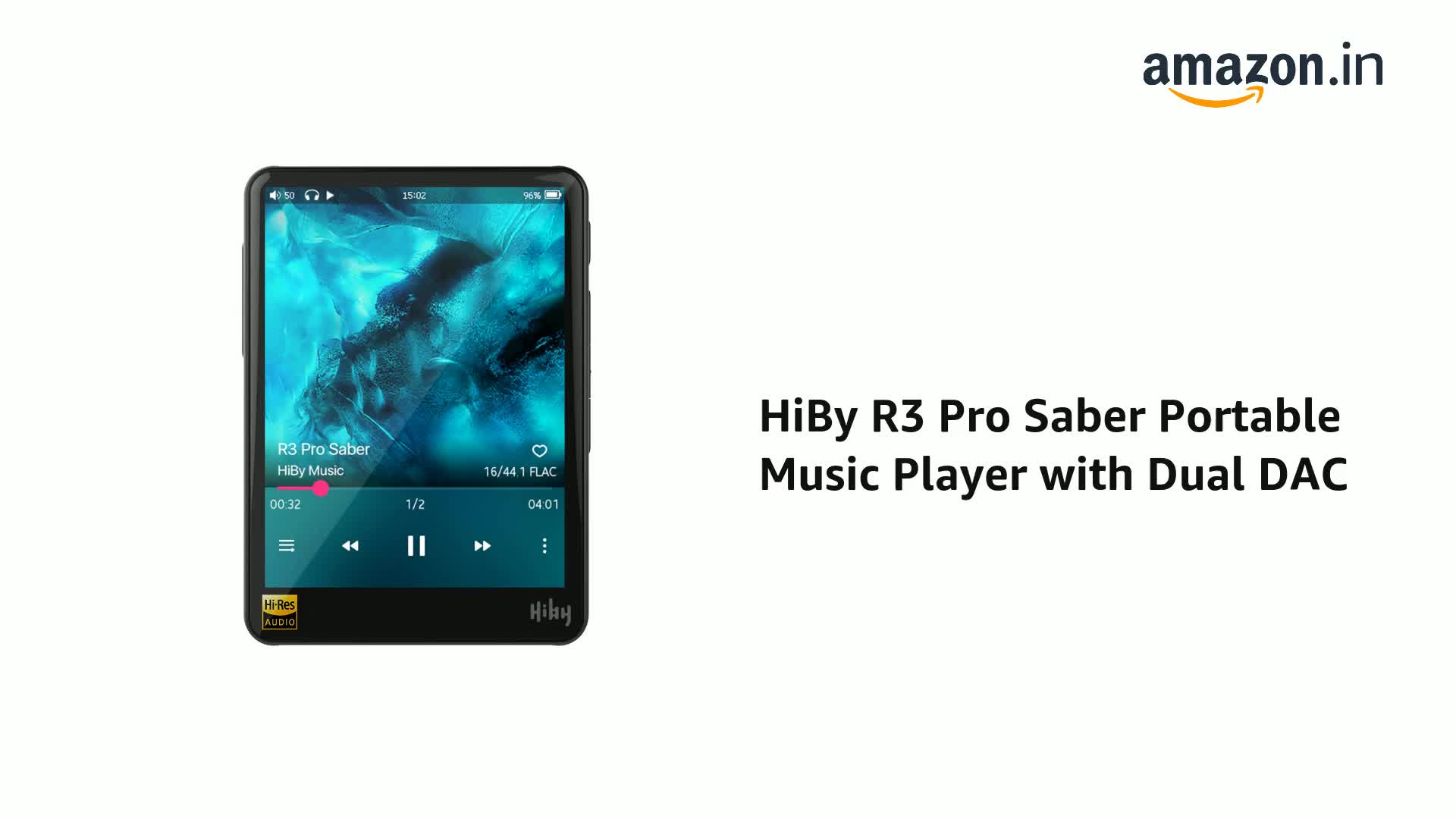 HiBy R3 Pro Saber Portable Music Player with Dual DAC : Amazon.in