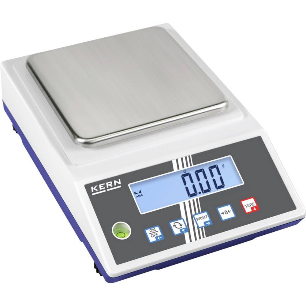 kaiserkraft | IoT-Line Kompakt-Laborwaage | Wägeplatte 130 x 130 mm | Wägebereich bis 3,6 kg | Ablesbarkeit 0,01 g