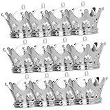 iplusmile Cajas de Dulces con Forma de Dorada 12 Piezas Plástico Resistente Color Plata para Fiestas Bodas y Cumpleaños Centro de Mesa y Recuerdo de Princesa