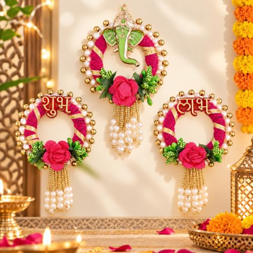 Yuvraj Ganesh Shubh Labh Wall Hanging for Diwali | Decorative Gan...