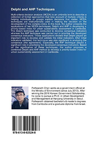 Delphi and AHP Techniques : évaluer la durabilité à Phnom Penh