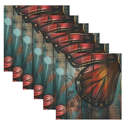 Servilletas de tela multicolor pack de 6 de 20x20 pulgadas miniatura 2
