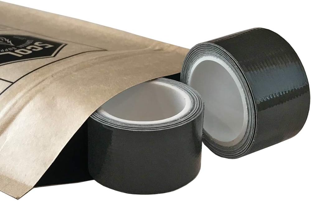 Mini Duct Tape Roll, 1 in. x 100 in., Contractor Grade (Dark Green, 2-Pack)