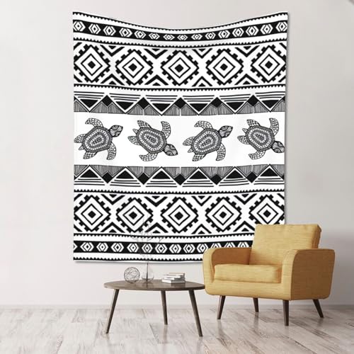 Tapisserie murale ultra douce légère avec motif tortue pour grand mur