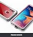 Galaxy A20 Rugged Clear Case, Galaxy A30 Case, Poetic Full-Body Hybrid Shockproof Bumper Cover, Built-in-Screen Protector, Guardian Series, Case for Samsung Galaxy A20 / Galaxy A30, Pink/Clear