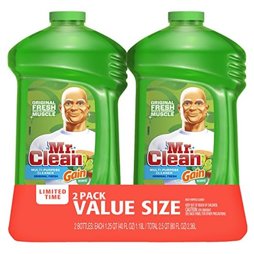Mr. Clean Gain Original Liquid All-Purpose Cleaner, 40 Fl Oz, Pack of 2