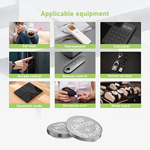 Powerowl High Capacity Lr1130 Ag10 Batteries 30 Pack, Sg10 389 189 Premium Alkaline Battery 1.5V Button Coin Cell Batteries #TOP5