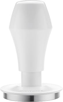 Normcore 51mm Espresso Coffee Tamper V4.1, Spring Loaded Tamper with 15lb/25lb/30lb Interchangeable Springs, Fit Delonghi 51mm Portafilter, Anodized Aluminum, White