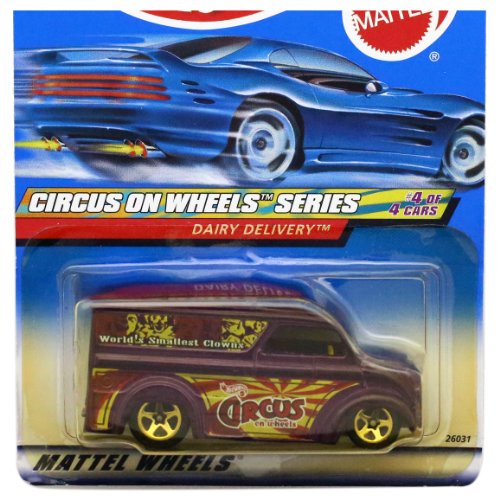 Hot Wheels Circus On Wheels Dairy Delivery Morado 1:64 miniatura 2