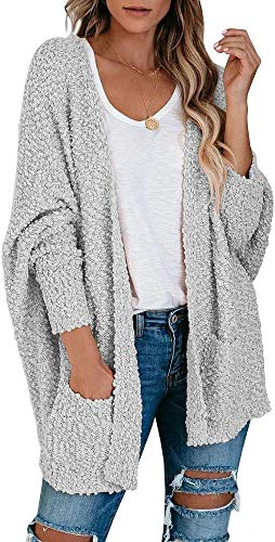 Women Cardigan Sweater Fuzzy Chunky Knitted Jumper Tops Long Sleeve Open Front Sweater Tops Spring Sweater Tops for Women2