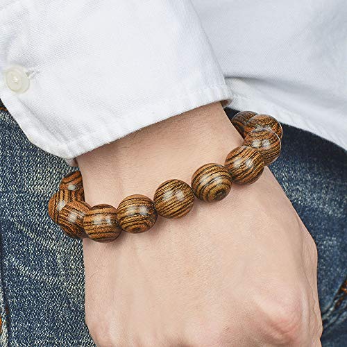 Image of Prayer Bead bracelet Mala Beaded Bracelets for Men Women 12 /15MM 