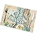 Produktbild Hui-Shop Tischsets für den Esstisch 6er-Set, Sea Life Still Life Collagen; Muscheln, Seepferdchen, Rifffisch Tischmatte 12x18 Zoll