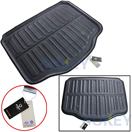 POSDLQU Tappetino In Pelle Per Bagagliaio Opel Mokka 2012-2024 – Bordi Alti, Impermeabile E Antigraffio, Adatto A Cani, Colore Nero