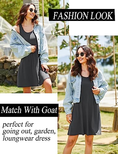 Image of Avidlove Sleepwear for Women Tank Nightgown Chemise Racerback Sleeveless Sleep Dress